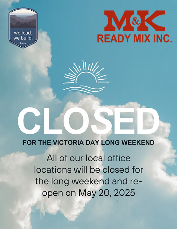 We're closed for the May Long Weekend!